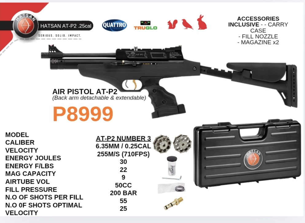 Hatsan Air Pistol No. 3 PCP 6.33mm